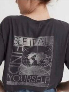 Madewell Charcoal Gray Crewneck Tee XS